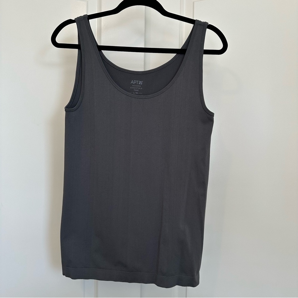 Apt. 9 Women's Charcoal Tank Top Size L/XL